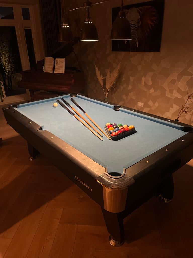 Buckshot 7ft Pooltafel incl.  lamp, Sport en Fitness, Biljarten en Poolen, Ophalen, Zo goed als nieuw, Pooltafel