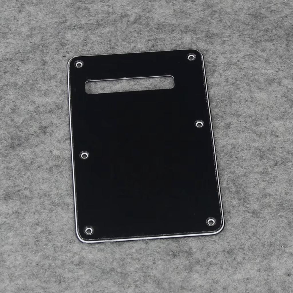 Stratocaster tremolo backplate 3-ply zwart vintage stijl, Moku Custom Guitars, Nieuw, 4613CB, Ophalen of Verzenden