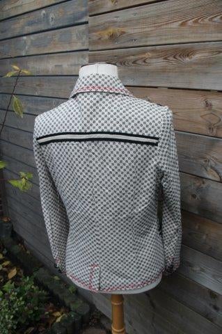 Jasje beige/ zwart Caroline Biss mt 42 vaste prijs AANBIEDIN, Beige, Maat 42/44 (L), Ophalen of Verzenden, Zo goed als nieuw