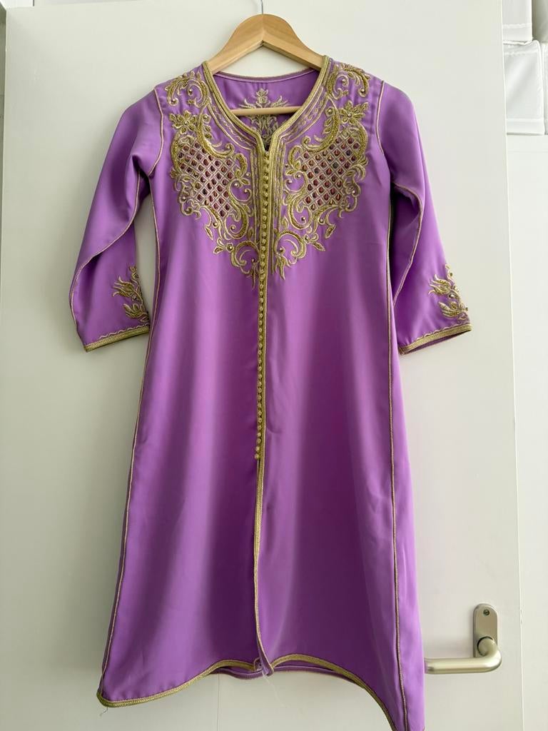 Nieuwe kinder marokkaans djellaba meisje eid jurk maat 7/8, Ophalen of Verzenden, Nieuw, Meisje, Jurk of Rok