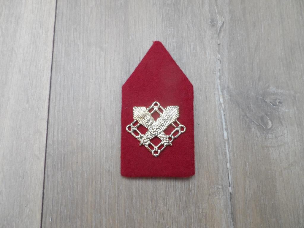 Kraagembleem Intendance 1x nw, Verzamelen, Ophalen of Verzenden, Landmacht, Nederland