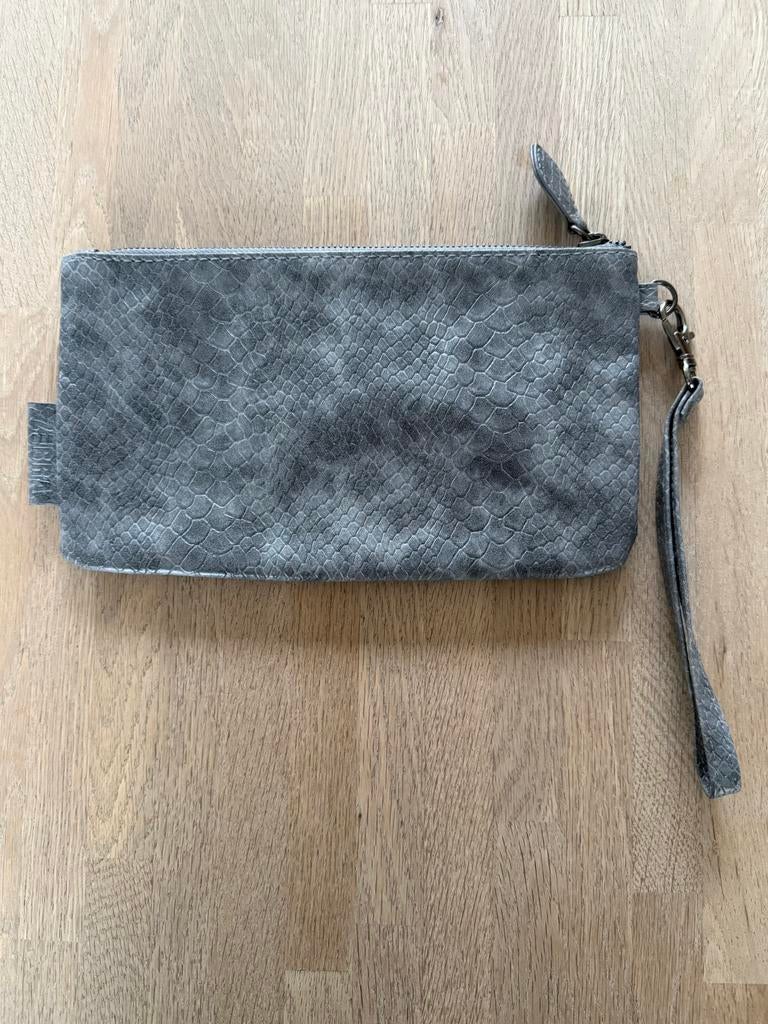 Grijze Clutch van Zebra., Sieraden, Tassen en Uiterlijk, Tassen | Damestassen, Ophalen of Verzenden, Zo goed als nieuw, Grijs