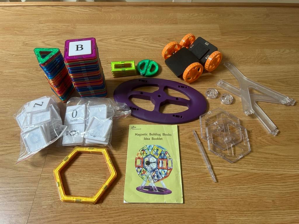 3D magnetische bouwblokken- magnetische bouwstenen, Kinderen en Baby's, Speelgoed | Bouwstenen, Ophalen, Zo goed als nieuw