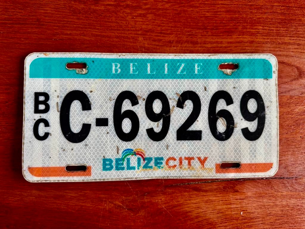 Nummerplaat Belize, Ophalen of Verzenden, Gebruikt, Auto's