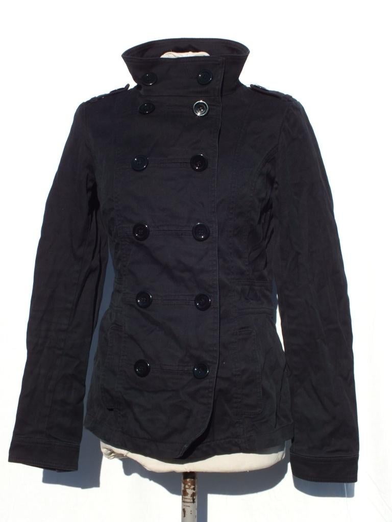 Stoer zwart spijkerjack met stretch. mt 36. merk Divided, ., Zwart, Ophalen of Verzenden, Zo goed als nieuw