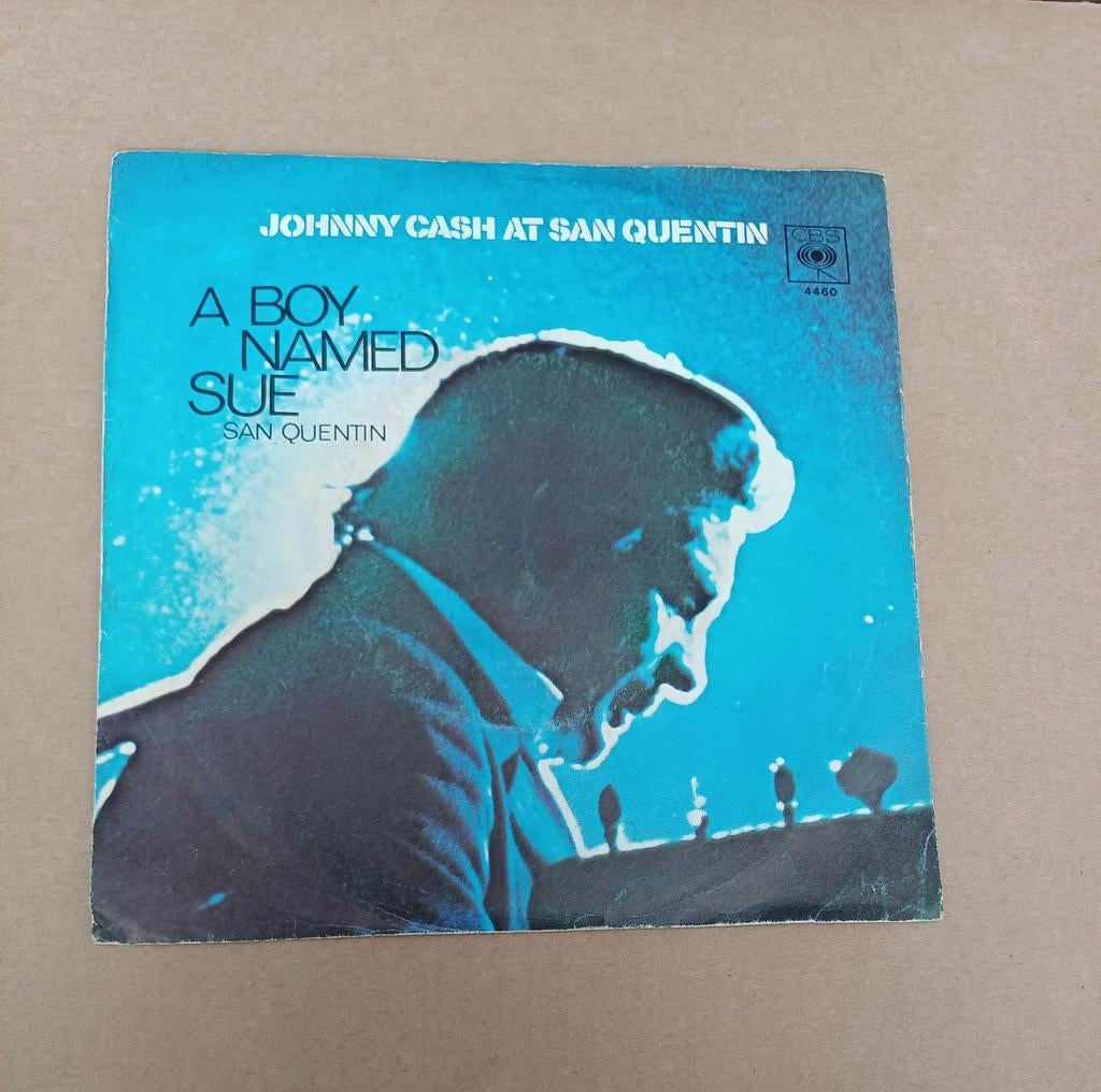 Johnny Cash  - A Boy Named Sue/San Quentin, Cd's en Dvd's, Vinyl Singles, Gebruikt, 7 inch, Single, Ophalen of Verzenden