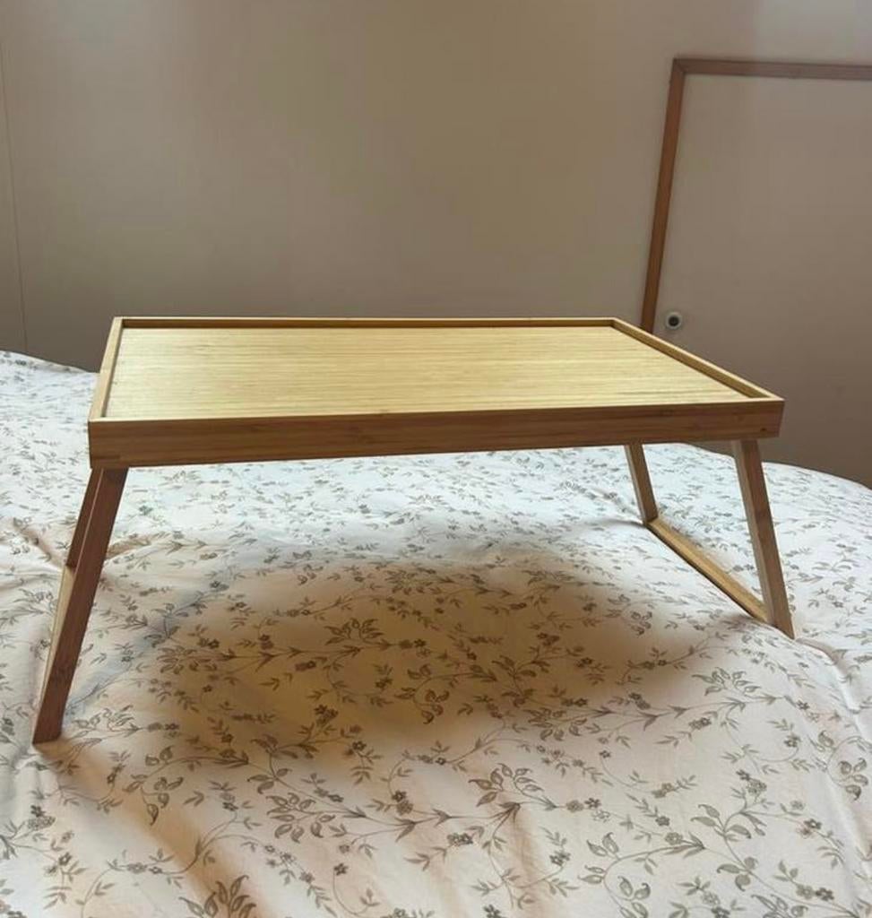 Bedtafeltje, Huis en Inrichting, Ophalen, Zo goed als nieuw, Rechthoekig, Minder dan 55 cm