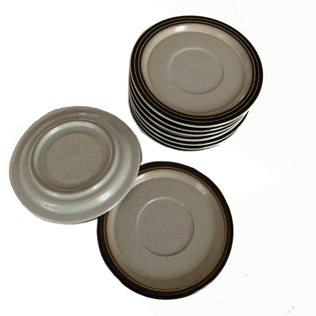 9 x vintage SCHOTELTJES bordjes schotels Arabia style, Driehoek Potteri, Keramiek, Ophalen of Verzenden, Overige stijlen