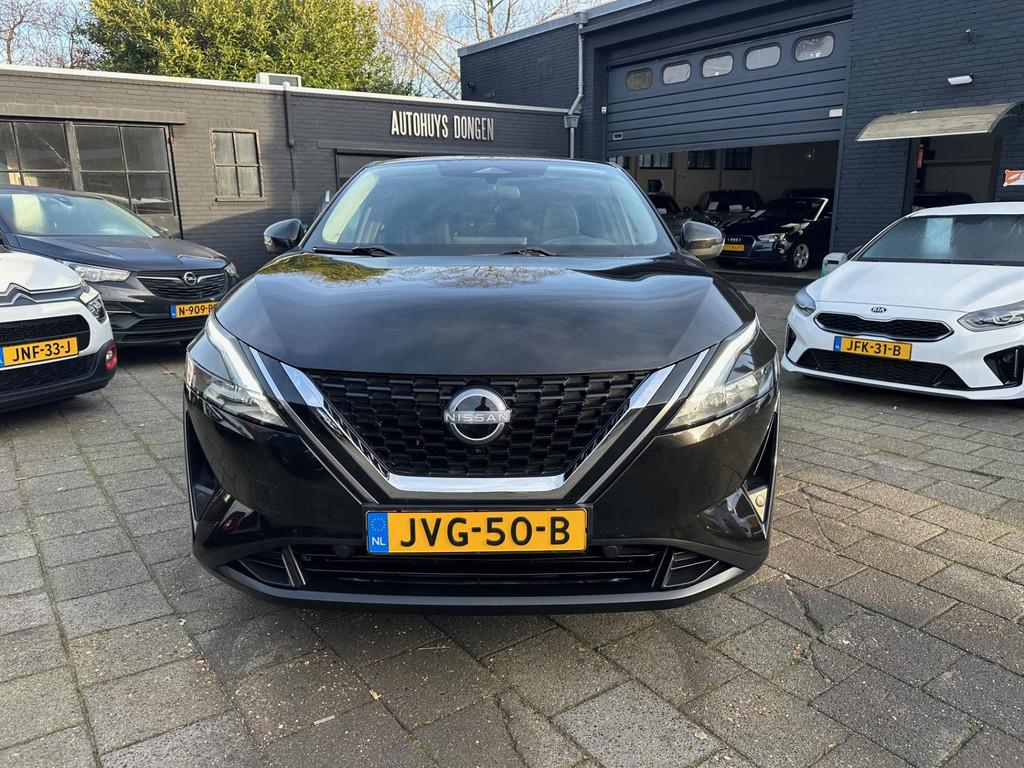 Nissan Qashqai 1.3 MHEV 140pk|2023|360° Cam|Navi|Fabrieksga, Stof, Gebruikt, Zwart, 4 cilinders