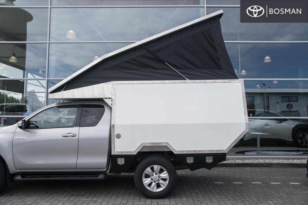 Toyota Hilux CAMPER UNIT CASCO, Auto's, Automaat, Stof, Gebruikt, 4 cilinders