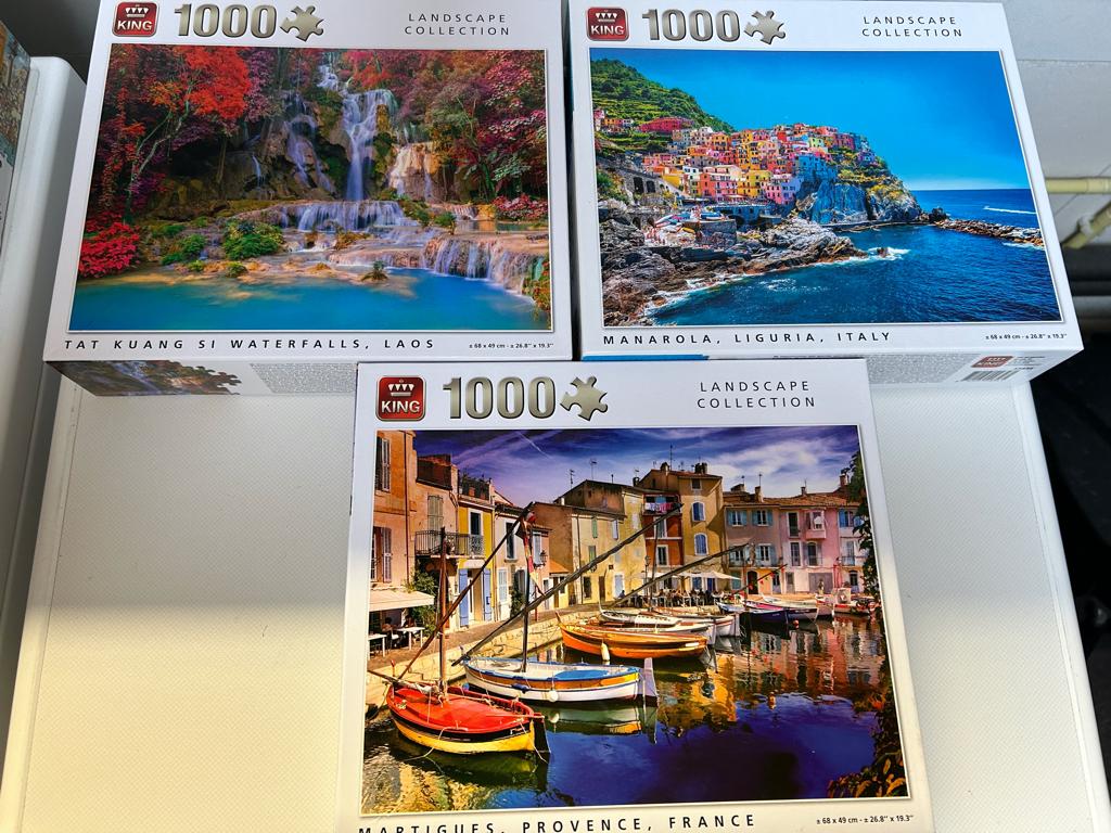 Puzzels King " Landscape collection", Ophalen, 500 t/m 1500 stukjes, Gebruikt, Legpuzzel