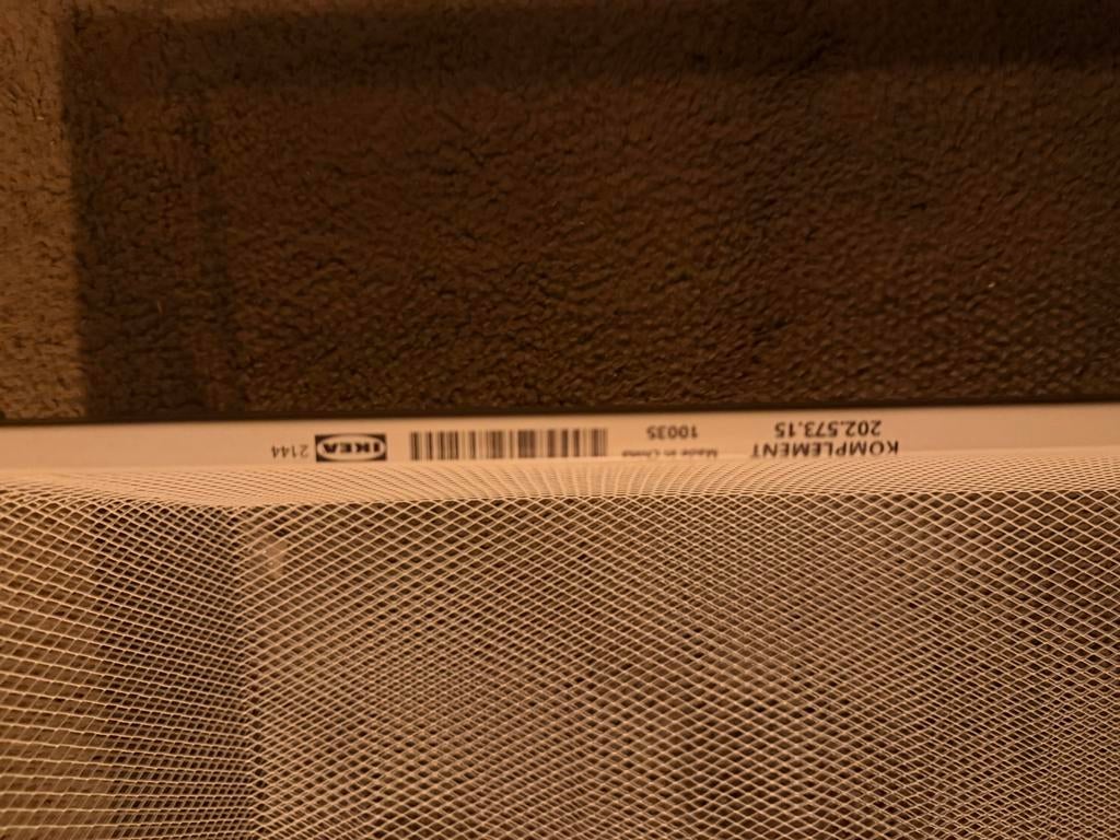 2 x IKEA KOMPLEMENT Draadmand - Wit (202.573.15), Ophalen, Gebruikt