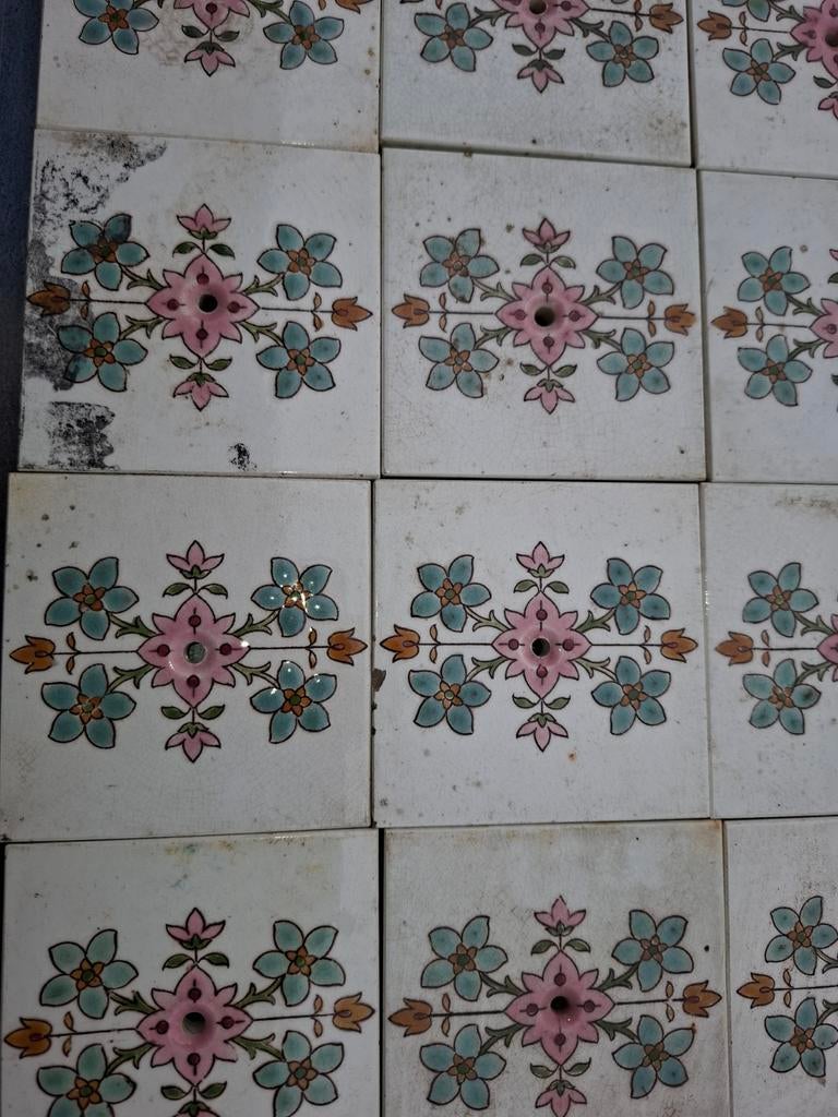 96x prachtige antieke kacheltegels, Antiek en Kunst, Antiek | Wandborden en Tegels, Ophalen