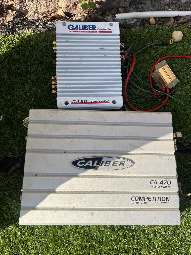 Auto radio versterkers  +kabels en sub mtx boxen, Ophalen, Gebruikt