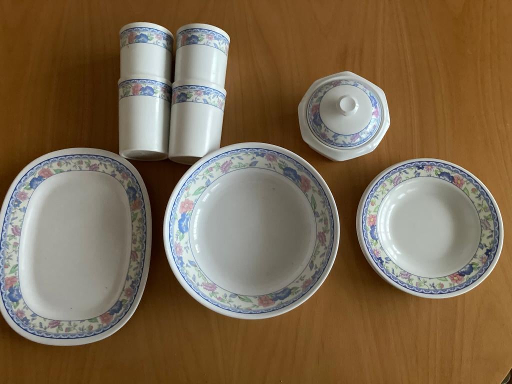 picknickservies Vanda Melamine of kampeerservies, Ophalen of Verzenden, Gebruikt