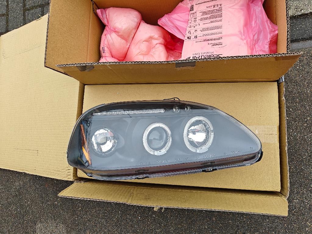 Honda Civic koplampen in nieuwstaat: Sonar Angel Eyes black, Ophalen of Verzenden, Nieuw, Honda