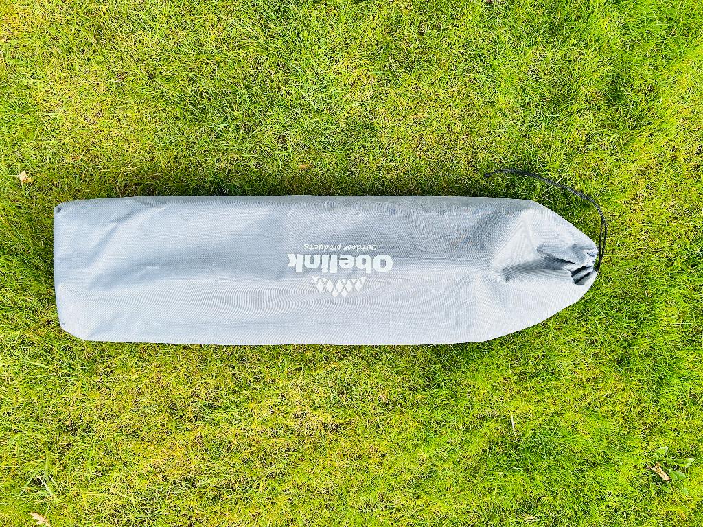 Aluminium droogmolen met voet en tas, Ophalen, Zo goed als nieuw