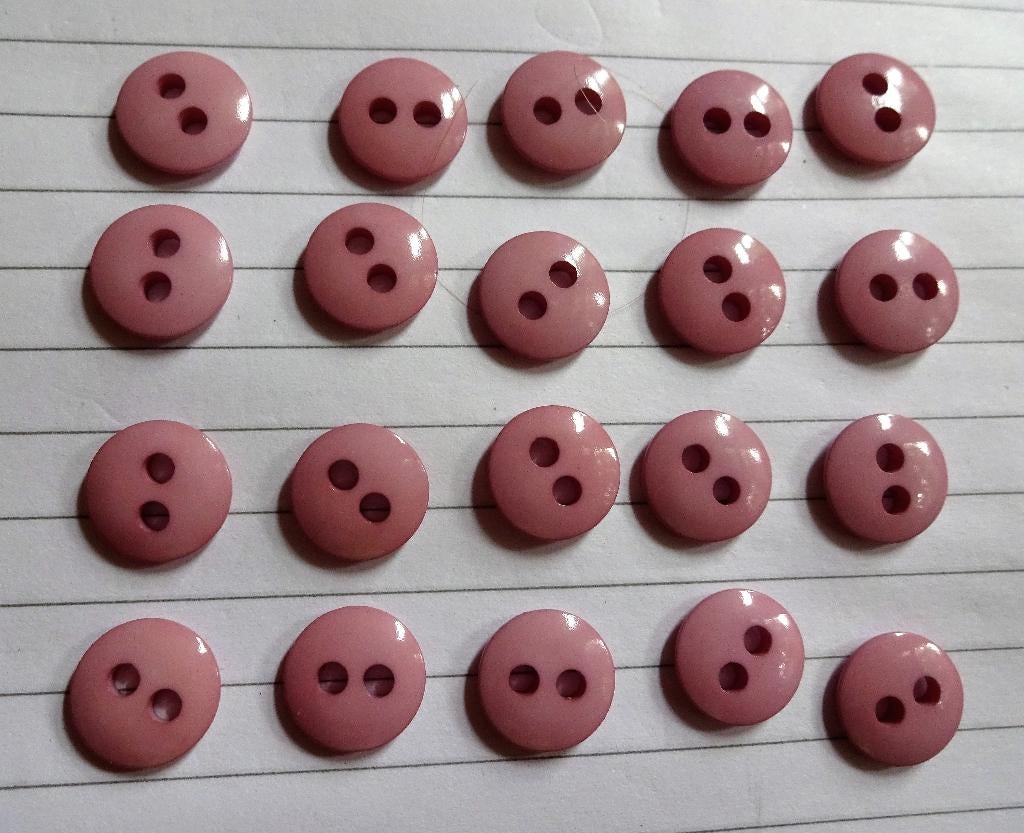 20 Roze kleine knoopjes Ø 1 cm, Verzenden, Nieuw, Knoop of Knopen