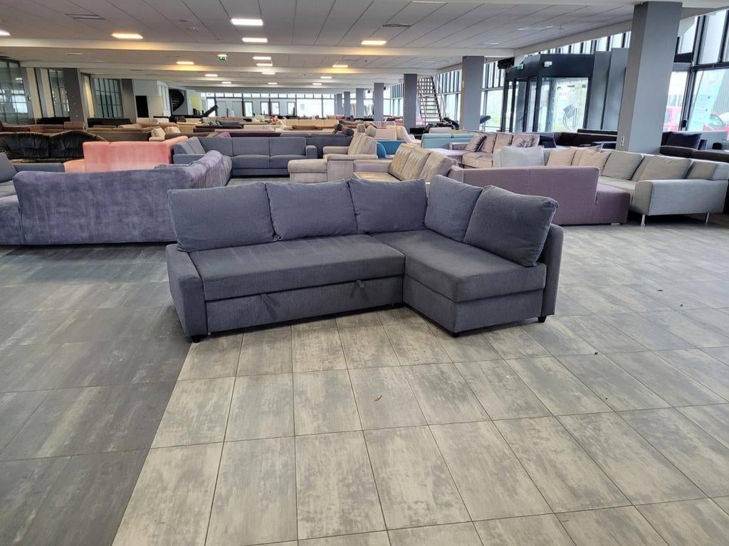 ✅️️ GEREINIGD donkergrijze hoekbank 230x155 GRATIS LEVERING, Huis en Inrichting, Banken | Bankstellen, Ikea, Hoekbank, 75 tot 100 cm