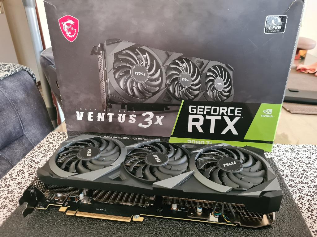 RTX 3080ti Ventus 3x, GDDR6, PCI-Express 4, Ophalen of Verzenden, Zo goed als nieuw