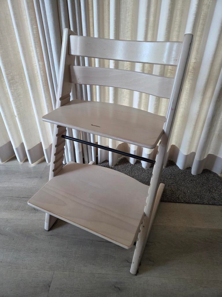 Stokke Tripp Trapp Whitewash, Ophalen, Gebruikt, Meegroeistoel