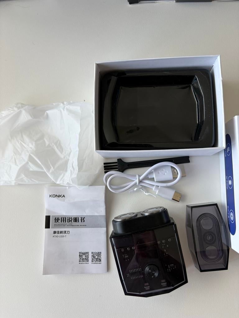 KONKA mini scheerapparaat, Verzenden, Zo goed als nieuw, Gehele gezicht