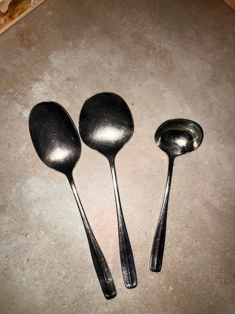 Gero Zilveren Opscheplepels en Sauslepel - Gebruikt, Ophalen of Verzenden