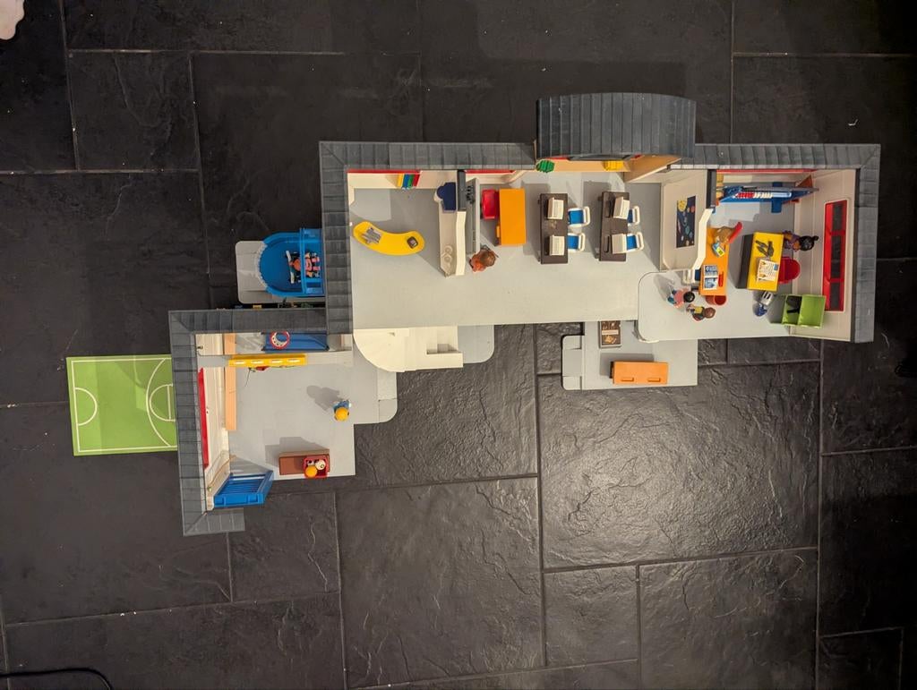 Playmobil school + 2 uitbreidingen, Kinderen en Baby's, Speelgoed | Playmobil, Ophalen, Zo goed als nieuw, Complete set