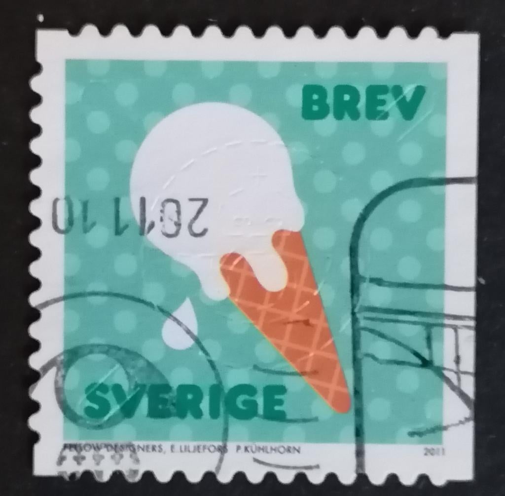 ZWEDEN - ijsje 2011, Verzenden, Zweden, Gestempeld