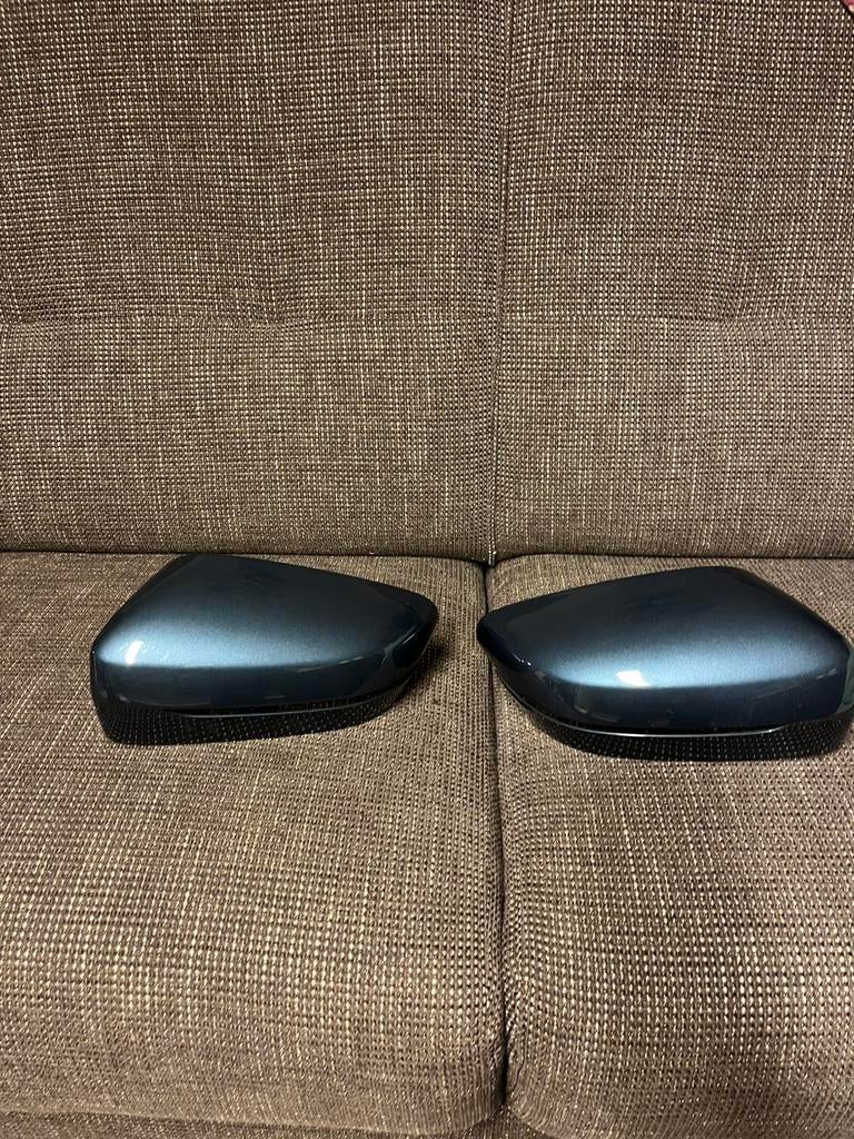 Te koop orginele Bmw spiegelkappen arctic race blue, Ophalen of Verzenden, BMW