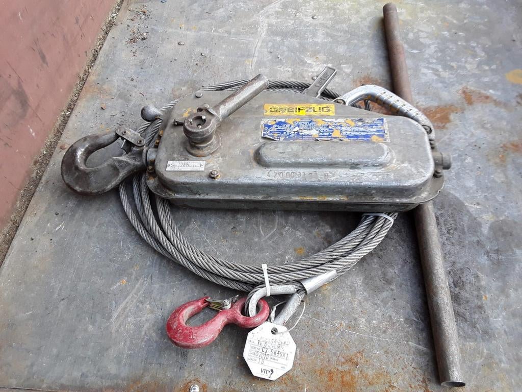 Tirfor compleet, Ophalen