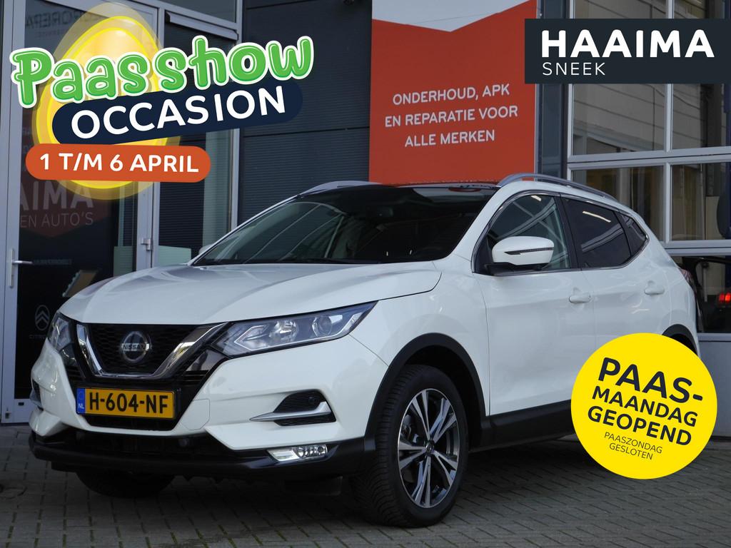 Nissan Qashqai 1.2 N-Connecta | Panoramadak | Trekhaak | Par, Voorwielaandrijving, Stof, Gebruikt, 4 cilinders