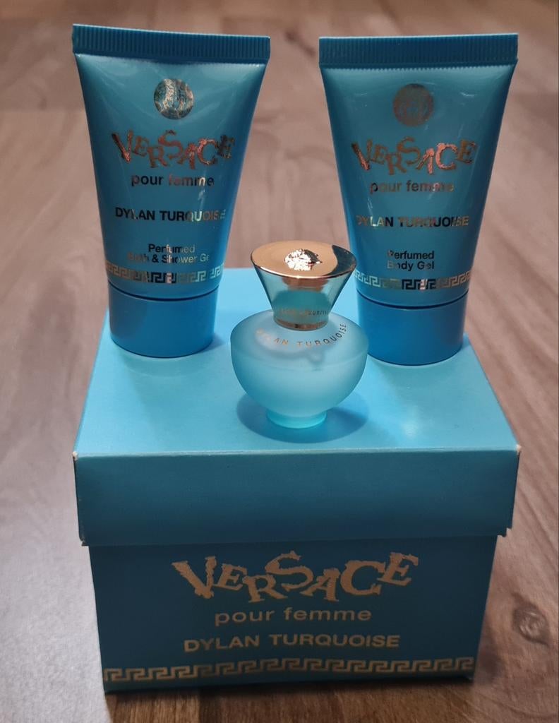 Versace dylan turquoise parfum set, Ophalen of Verzenden