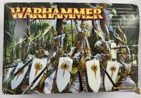 Warhammer Games Workshop High Elves Spearmen Regiment, Hobby en Vrije tijd, Wargaming, Zo goed als nieuw, Warhammer, Figuurtje(s)
