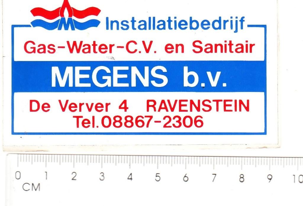 Ravenstein oude Sticker, Ophalen of Verzenden, Zo goed als nieuw, Bedrijf of Vereniging