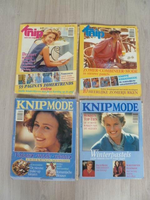 Knipmode: 4 tijdschriften uit 1991. Alle jaartijden patronen, Ophalen of Verzenden, Zo goed als nieuw, Vrouw, Knipmode