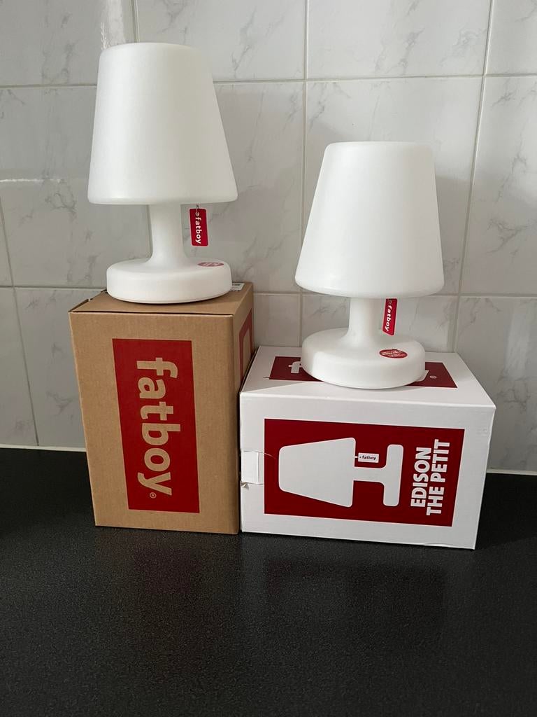 3 Fatboy lampen  Edison The Petit, Kunststof, Ophalen of Verzenden, Zo goed als nieuw, Te gebruiken voor binnen en buiten