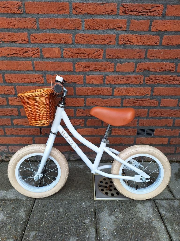 Loopfiets banwood nog in goede staat!, Ophalen, Minder dan 16 inch