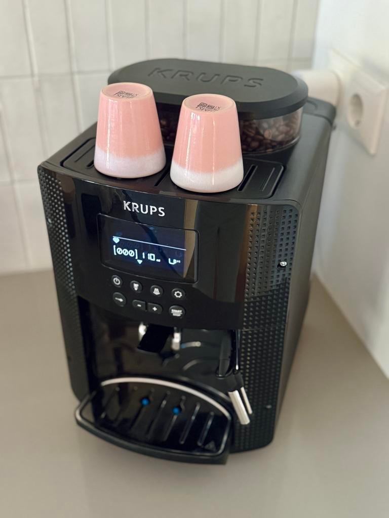 Krups volautomatische bonen koffiemachine (EA81) GEREVISEERD, Witgoed en Apparatuur, Koffiezetapparaten, Refurbished, Koffiebonen