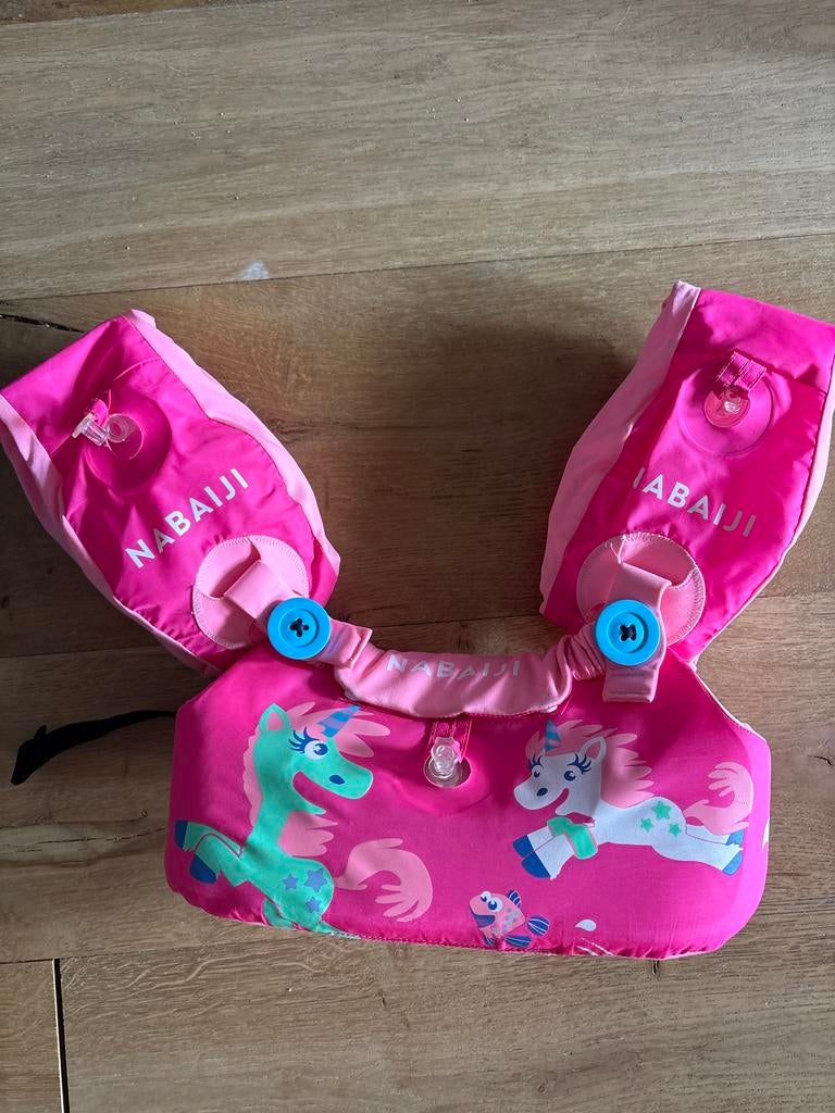 NABAJI zwemvest roze met eenhoorns 15-30 kg, Ophalen of Verzenden, Gebruikt