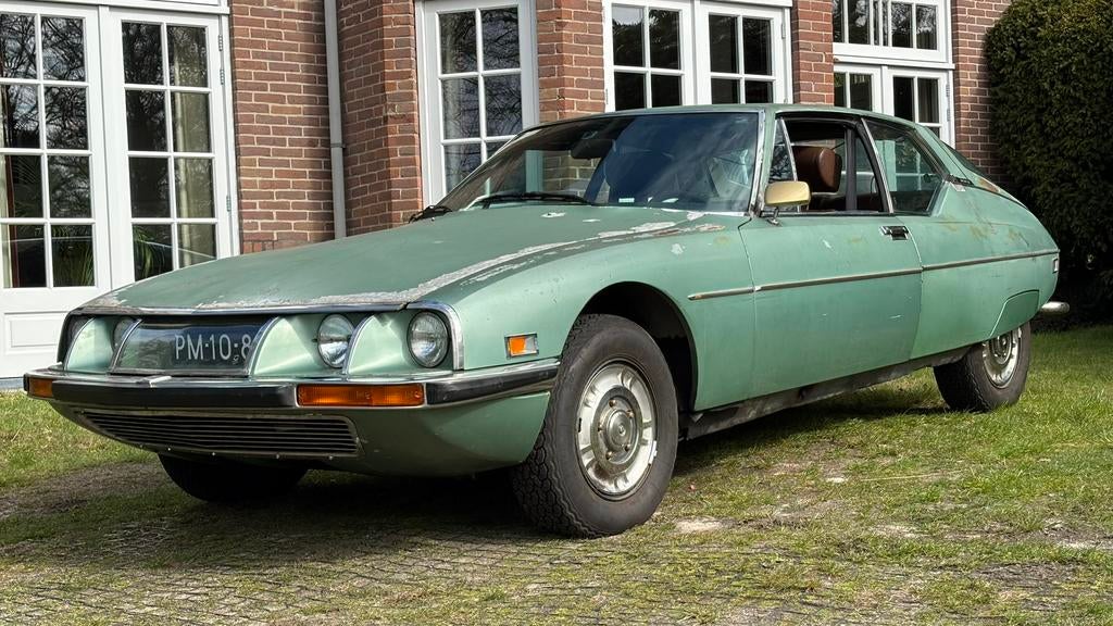 Citroën SM Maserati 1972 Groen, Auto's, Oldtimers, 2670 cc, Leder, Bruin, Particulier