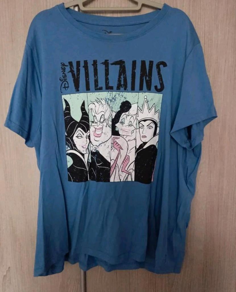 Disney Villains T-shirt XL, Disney, Blauw, Maat 46/48 (XL) of groter, Ophalen of Verzenden