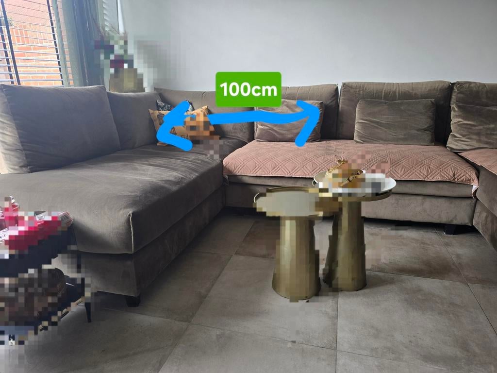 U Vormig Cozy Bank, Ophalen of Verzenden, Zo goed als nieuw, Overige materialen, Cozy