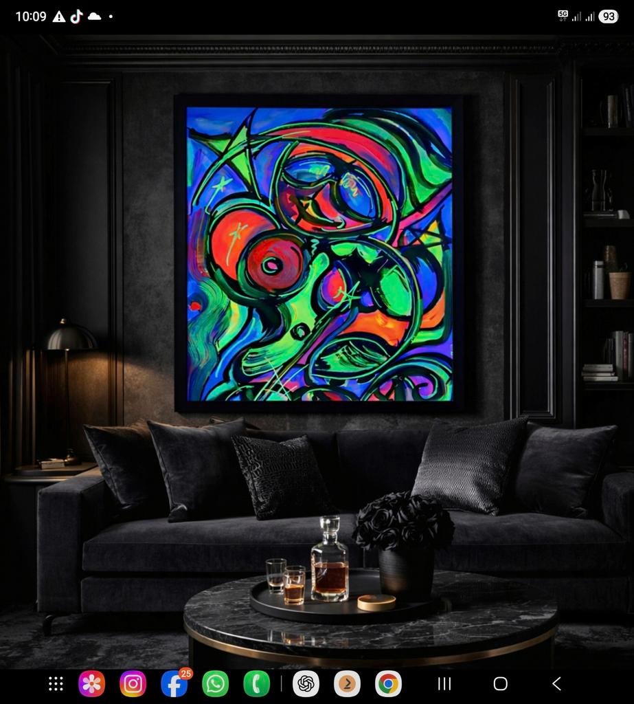 Uniek handgeschilderd schilderij – 50  70 cm
 €250
Kra, Ophalen of Verzenden