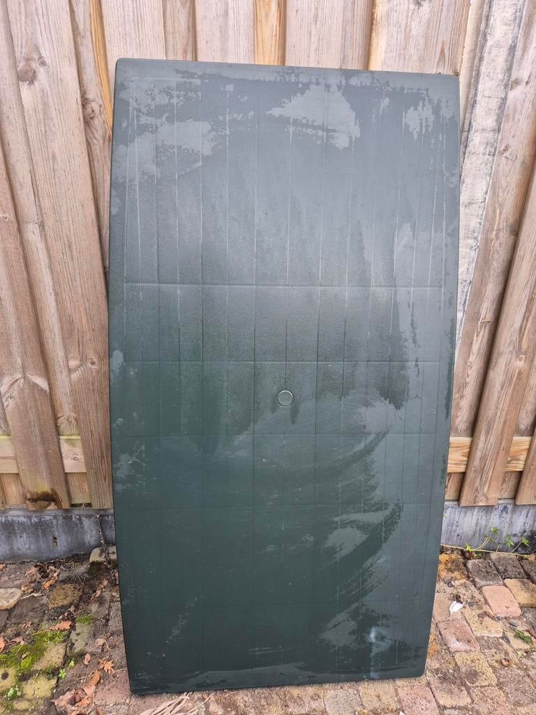 Gratis Groene kunststof tuintafel 88x160cm, Tuin en Terras, Ophalen