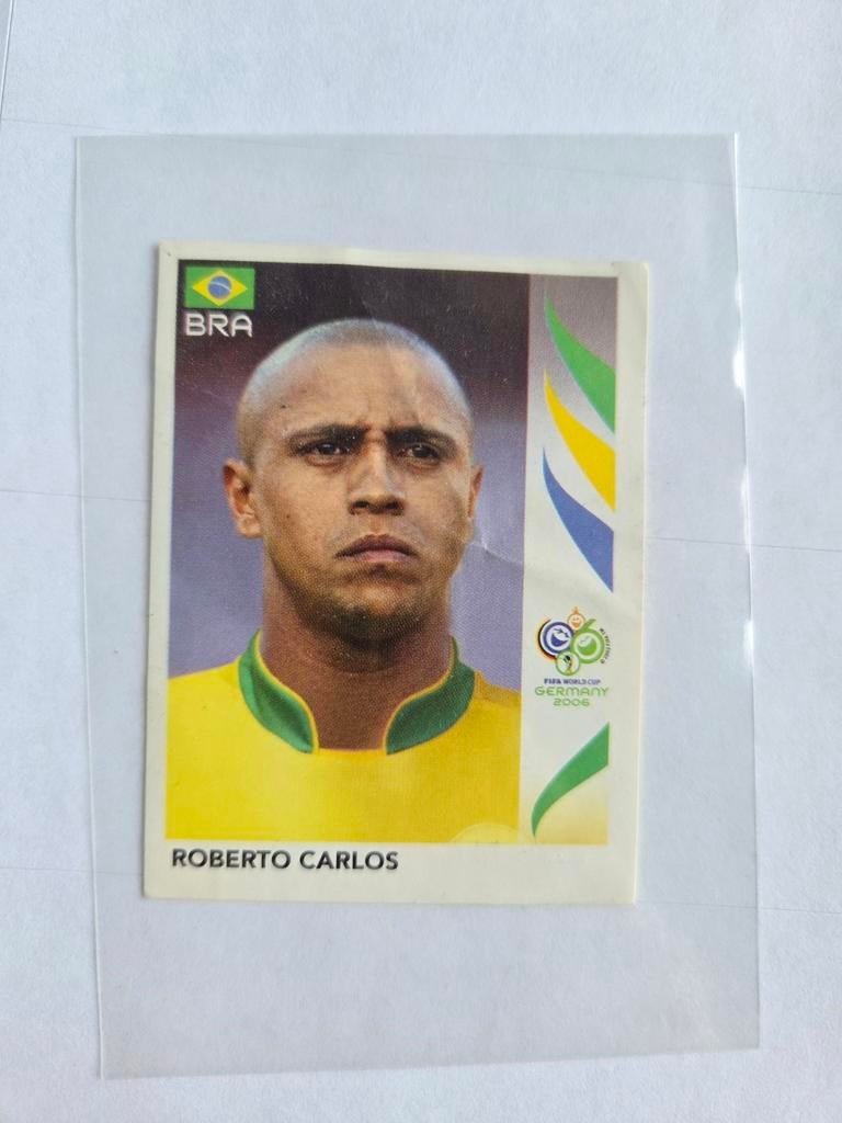 Roberto Carlos Panini FIFA WK Germany 2006 sticker, Ophalen of Verzenden