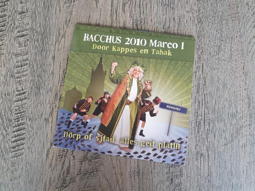 CD Bacchus 2010 Marco 1 Roermond, Ophalen of Verzenden, Zo goed als nieuw, Levenslied of Smartlap