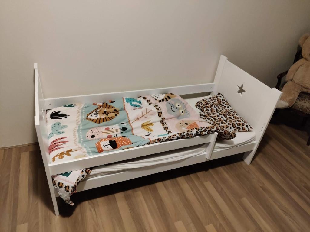 Juniorbed, Gebruikt, 70 tot 85 cm, 140 tot 160 cm, Ophalen