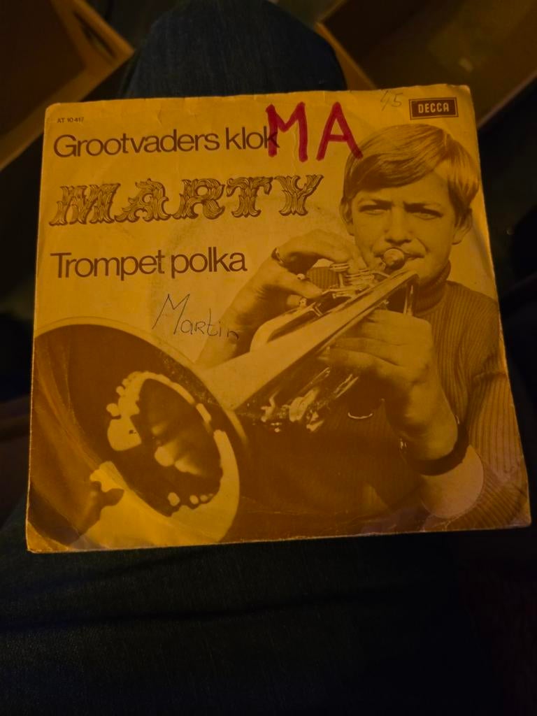 Marty - Grootvaders klok / Trompet polka (Single), Ophalen of Verzenden
