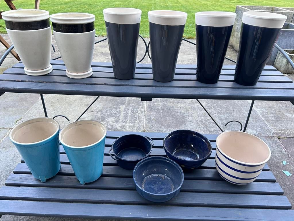 Grote partij binnen en buiten potten 150 stuks, Tuin en Terras, Bloempotten, Ophalen, Steen, Rond, Binnen